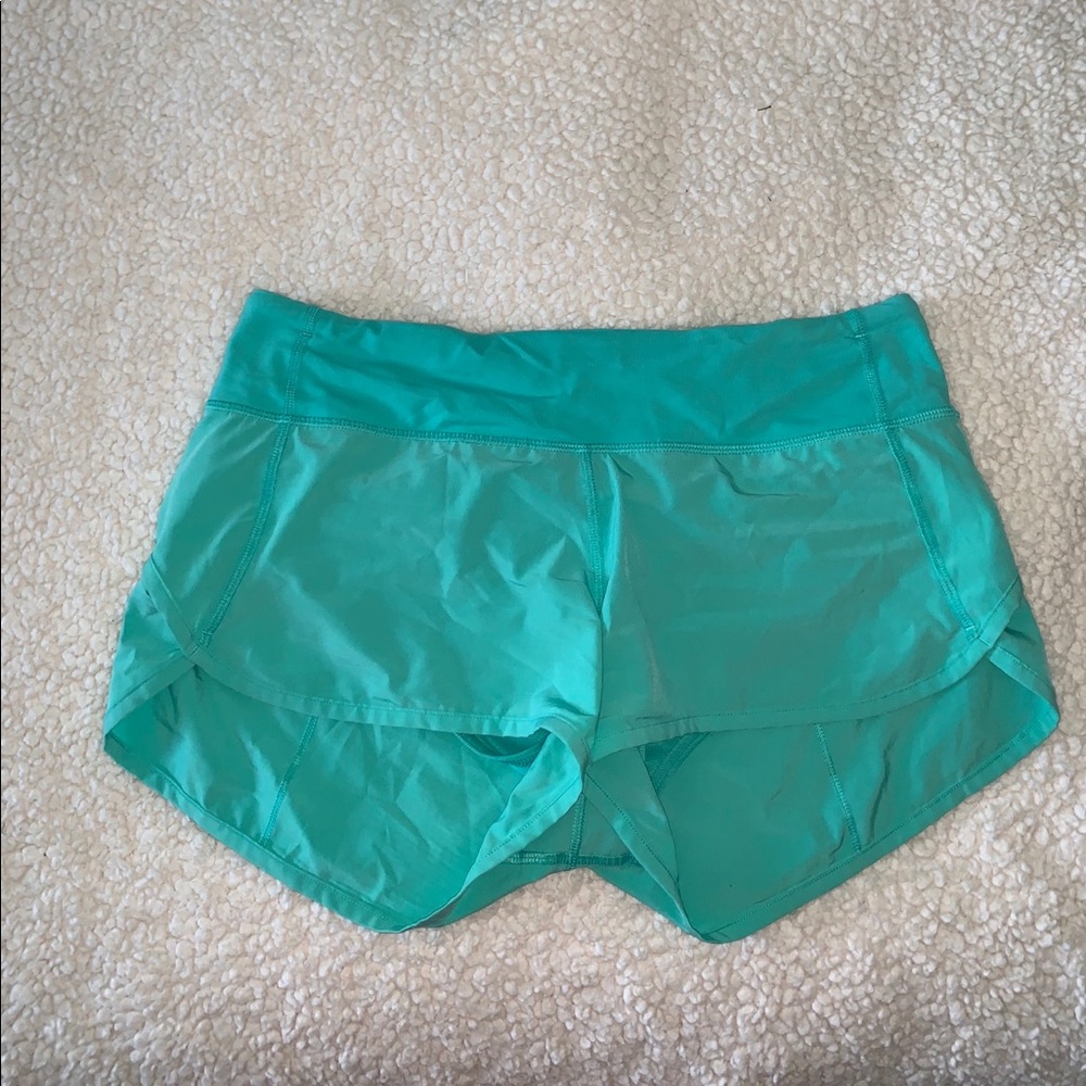 Lululemon turquoise Speed Up Short